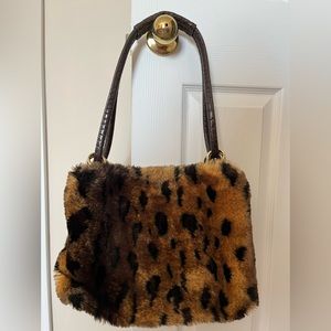 Leopard Faux Fur Purse by Tiannl